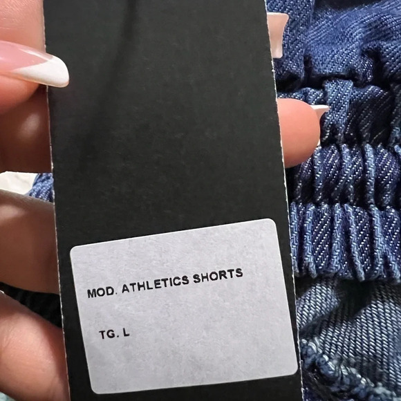 NWT PASDEMER Italia Men’s Athletic Denim Shorts - Picture 15 of 15